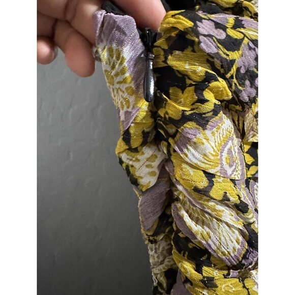 Zara one Shoulder Floral Cocktail Dress size XS NWT - Picture 5 of 8